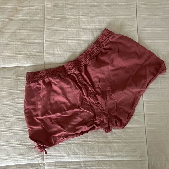 Vintage pink low rise cover up lounge shorts - Picture 2 of 2